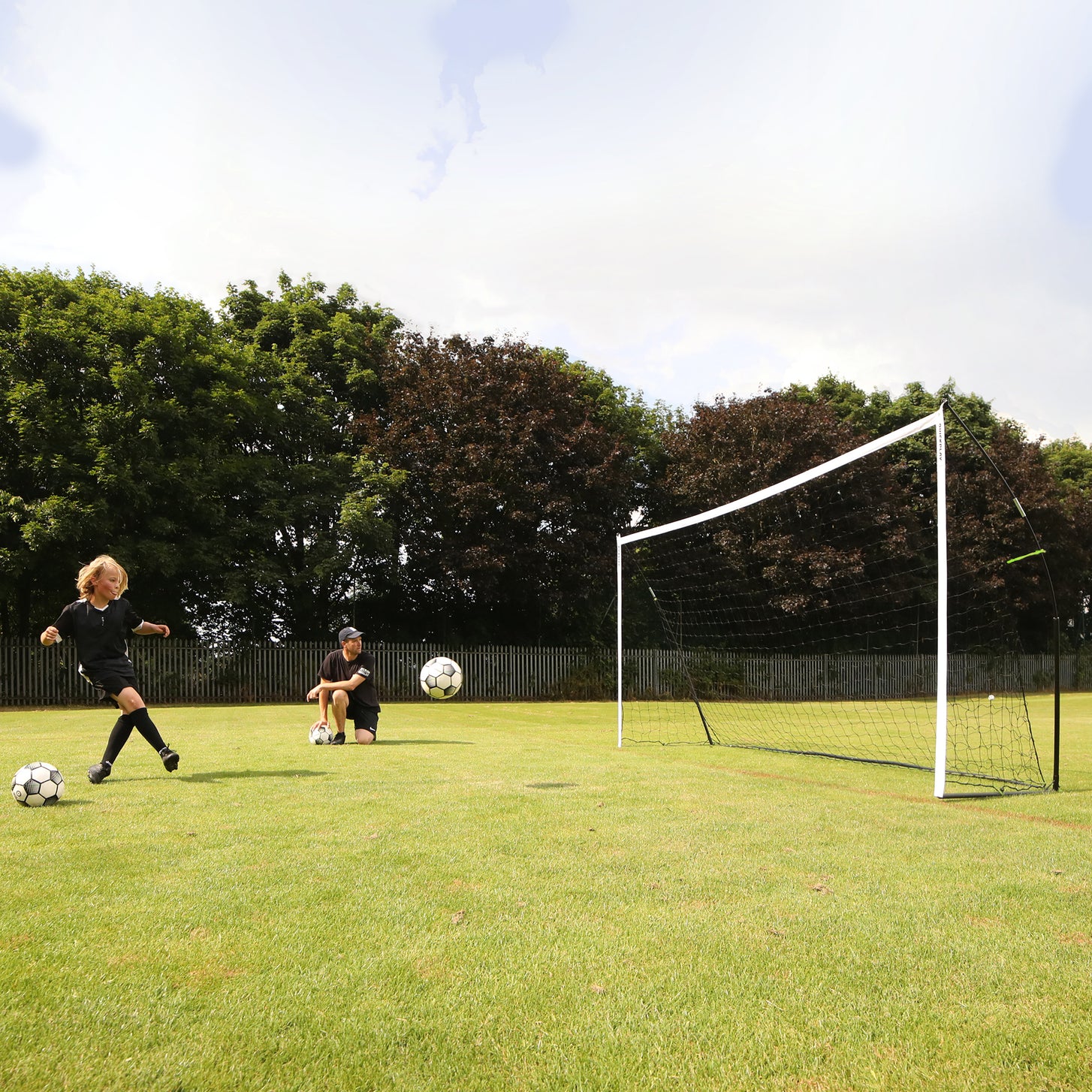 Porta da calcio a 5 portatile KICKSTER 300 x 200 cm