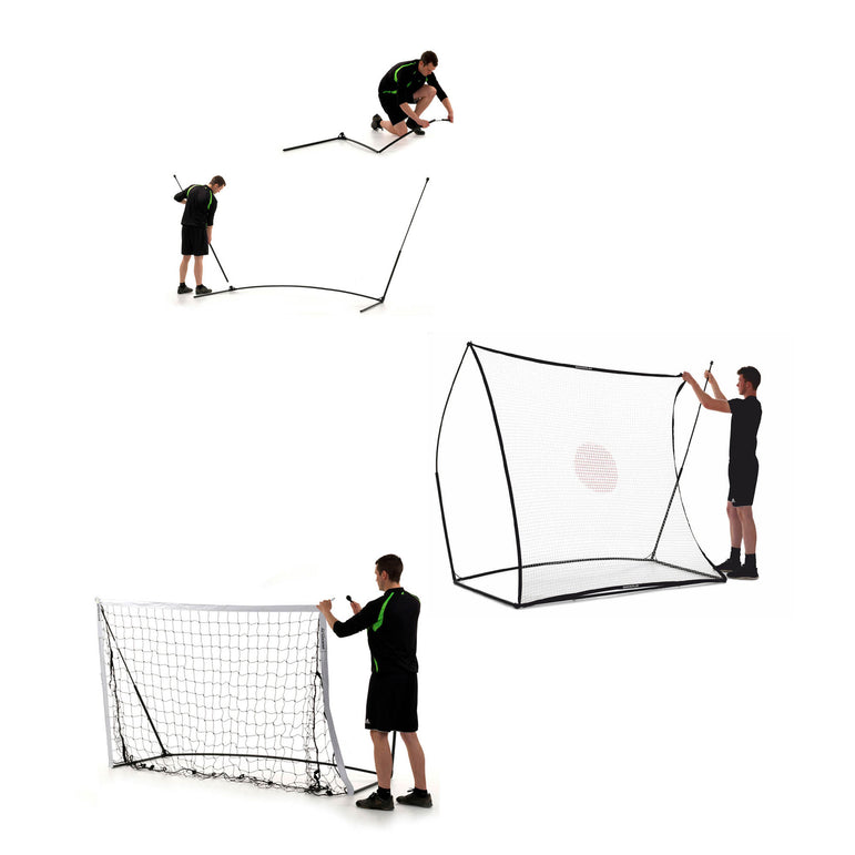 <tc>KICKSTER</tc> 2 in 1 goal calcistico / rimbalzo del calcio 2,4 m x 1,5 m