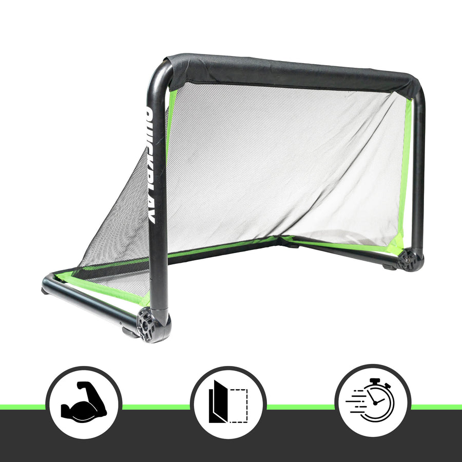 Porta RHINO 120 x 75 cm su sfondo bianco, con tre icone sotto: un braccio flesso, un telaio pieghevole e un cronometro.