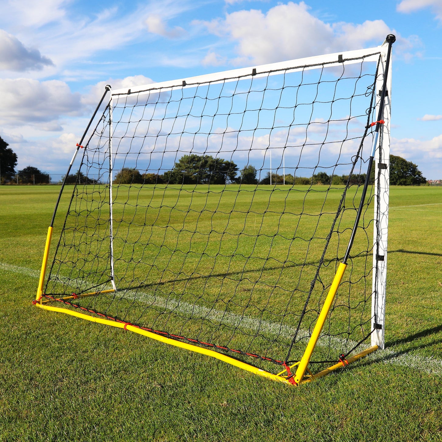 Porta da calcio portatile KICKSTER 180 x 120 cm (gialla)